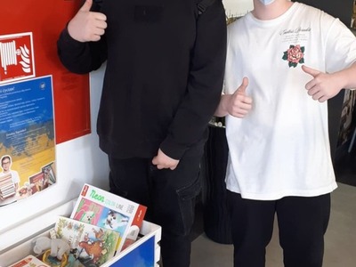 Wojtek i Dawid pomysłodawcy zbiórki