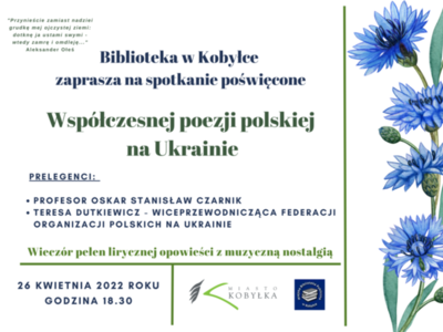 Plakat informujący o spotkaniu