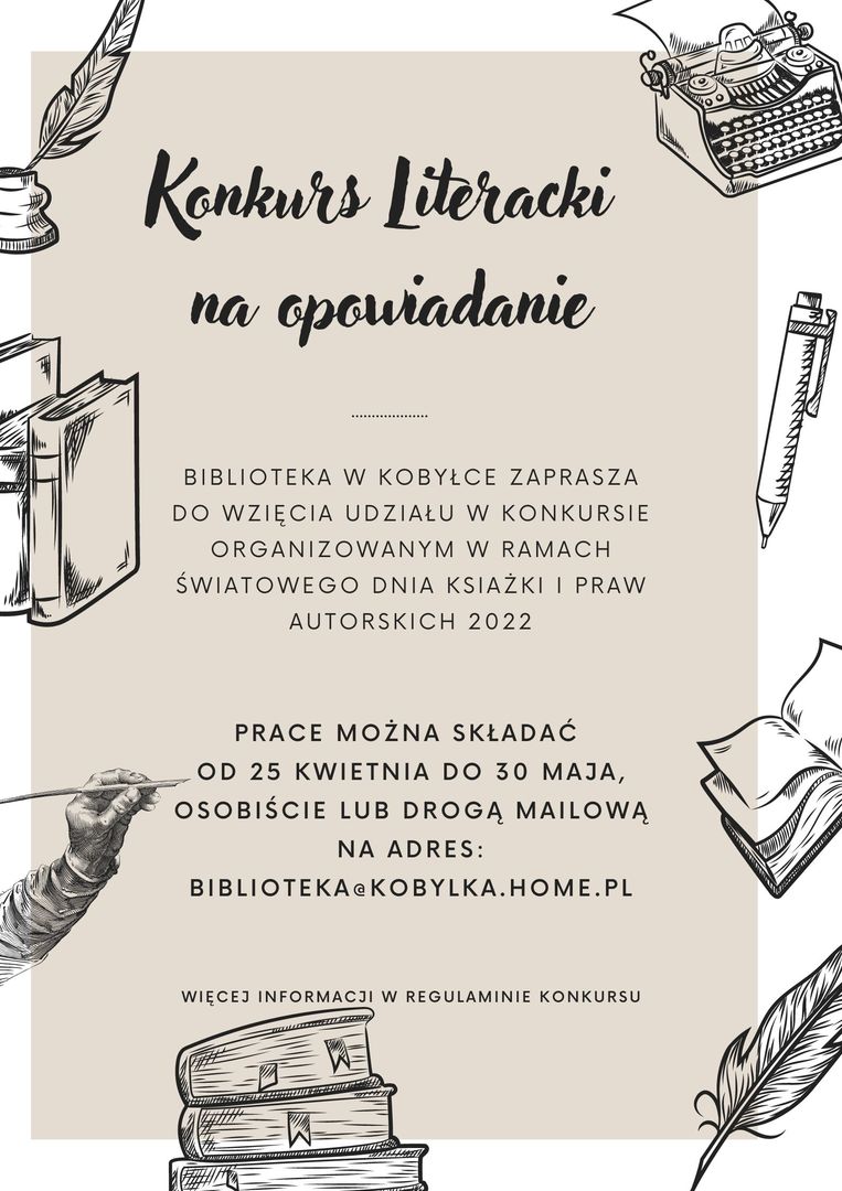 plakat informujący o konkursie