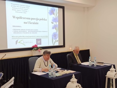 Prelegenci Teresa Dutkiewicz i Oskar Czarnik