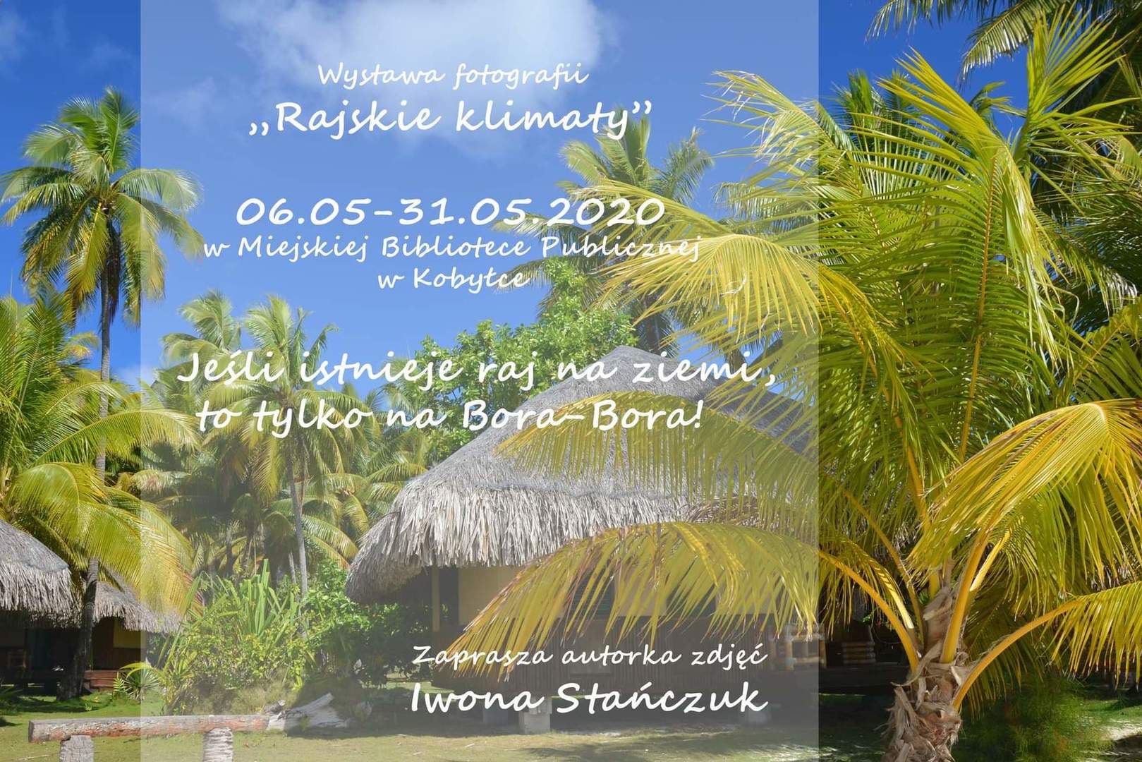 plakat informujący o wystawie