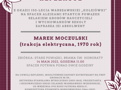 plakat informujący o spacerze