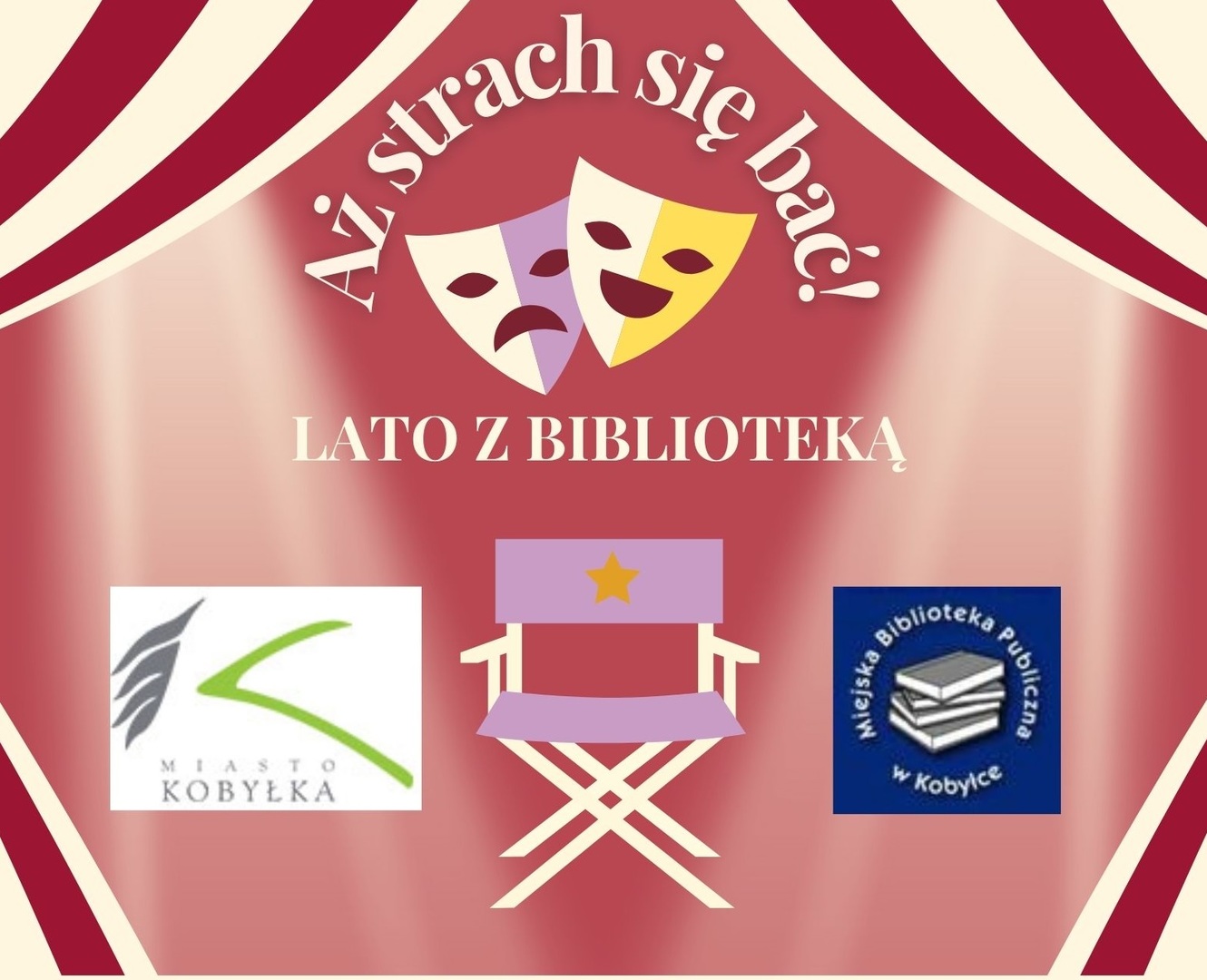 logo półkolonii z Biblioteką