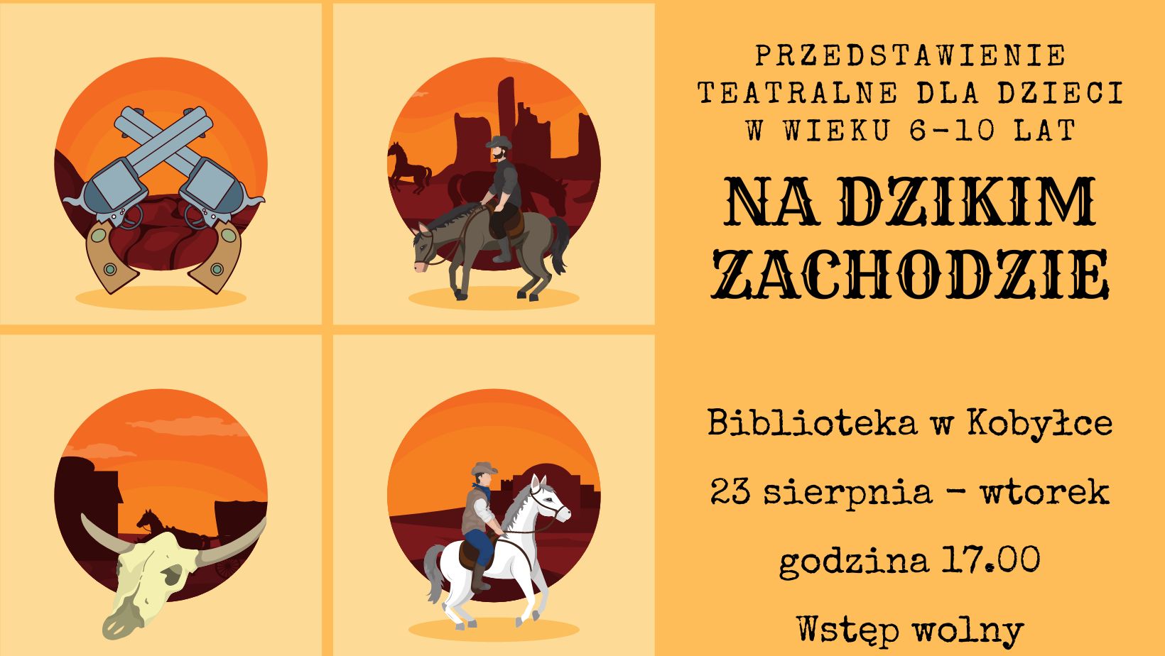plakat informujący o przedstawieniu