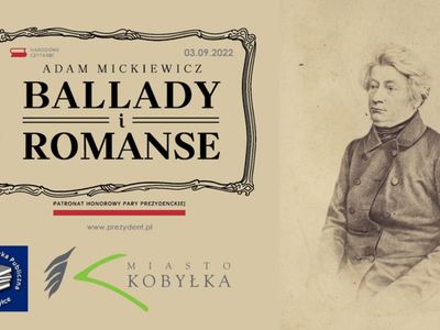 Plakat informujący o Narodowym Czytaniu.
