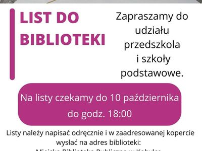 plakat informujący o konkursie