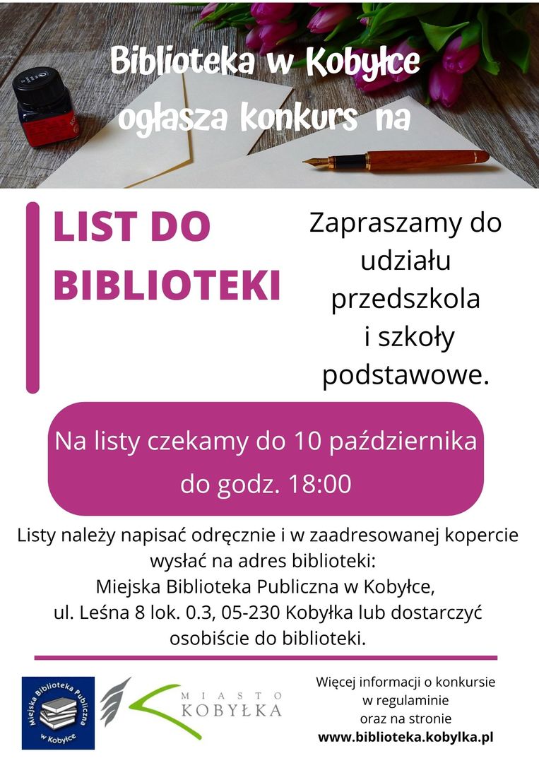 plakat informujący o konkursie