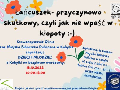 Plakat informujący o zajęciach