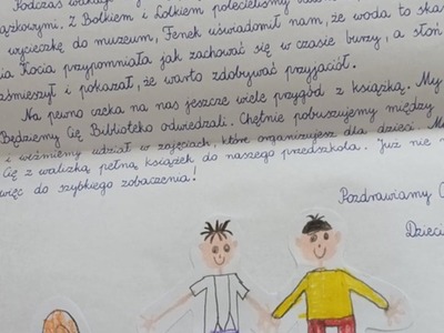 List od grupy przedszkolnej SKRZATY