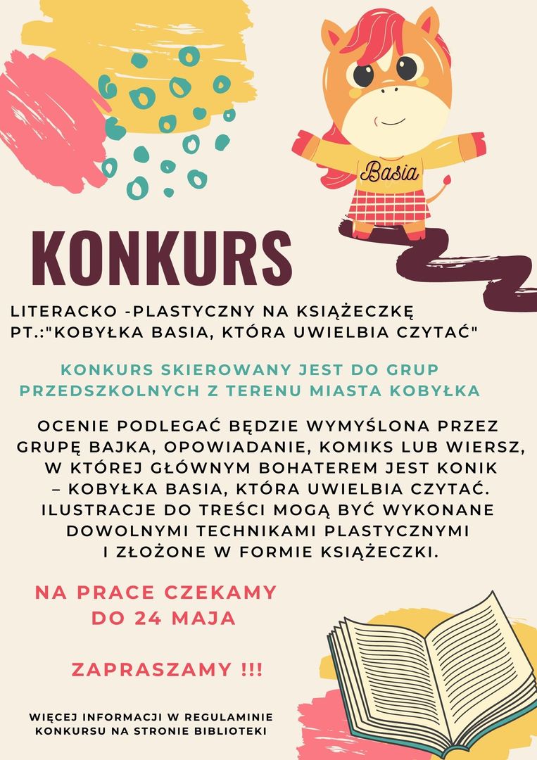 Plakat informujący o konkursie
