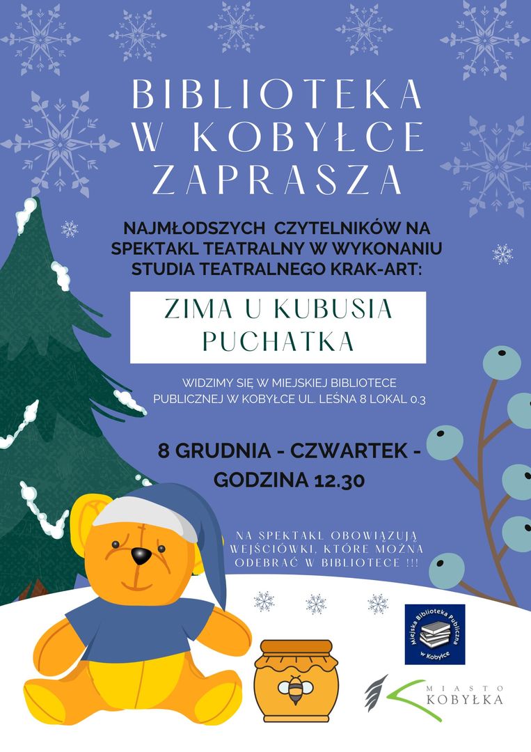 plakat informujący o spektaklu