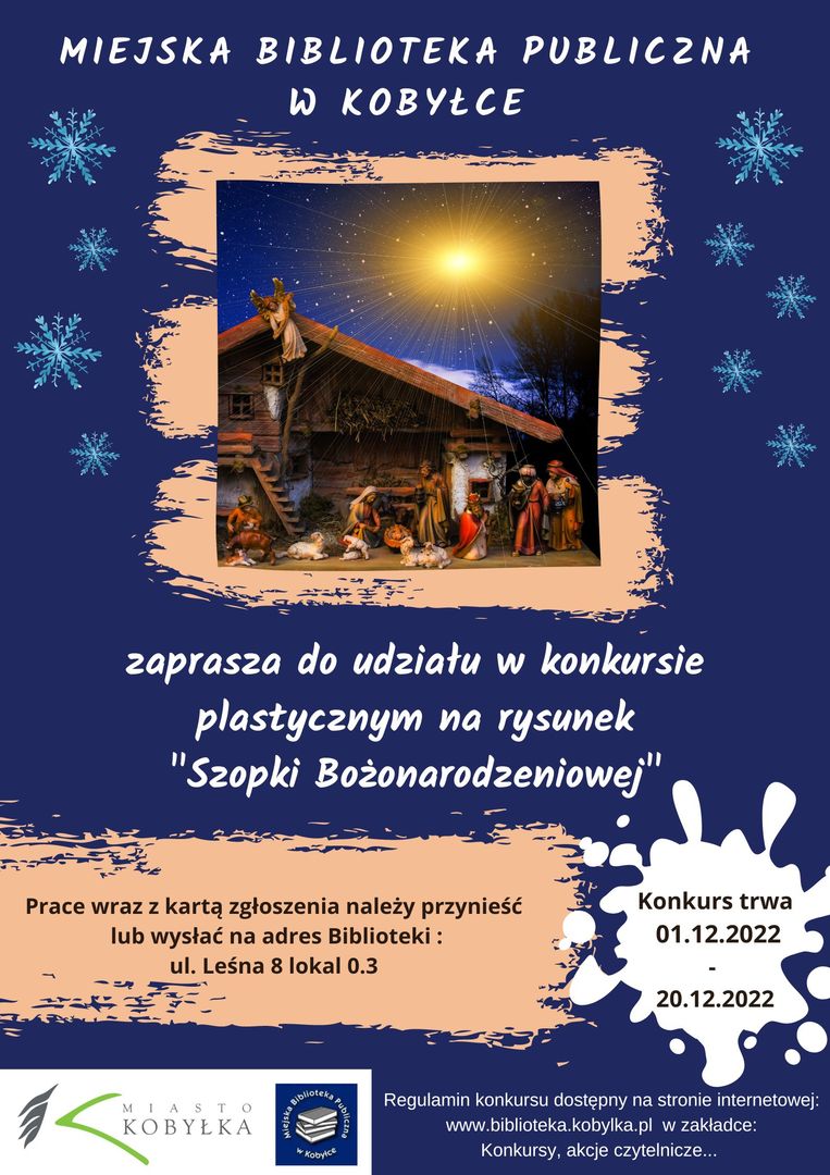 plakat informujący o konkursie plastycznym