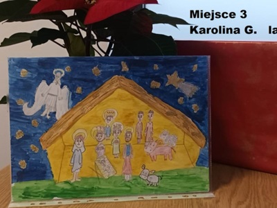 miejsce 3 praca namalowana Karolina G. lat 9