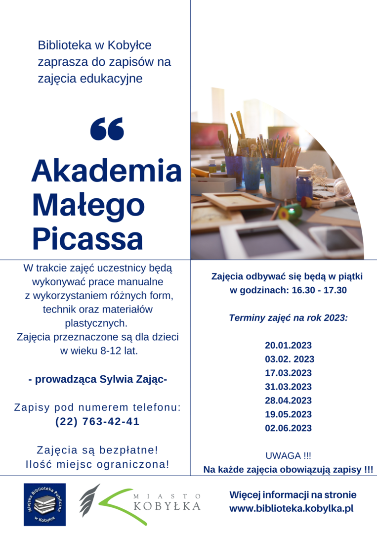 harmonogram zajęć Akademia Małego Picassa