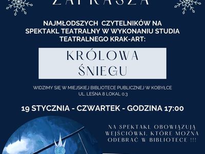 Plakat informujący o spektaklu