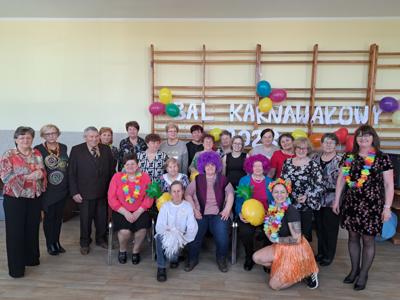 Bal karnawałowy dla uczestników projektu pt. „Klubu Seniora Aktywnie” (14 lutego 2023 r.)