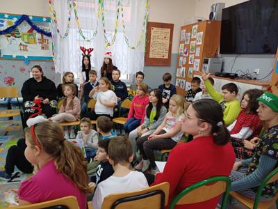 Kolędowanie w Świetlicy Socjoterapeutycznej „Dom” (19 grudnia 2023 r.)
