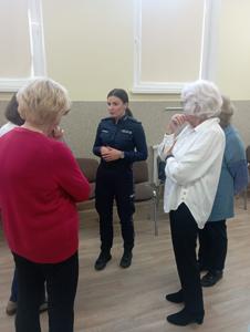 Spotkanie seniorów z przedstawicielami Policji i ZUS (23 października 2024 r.)
