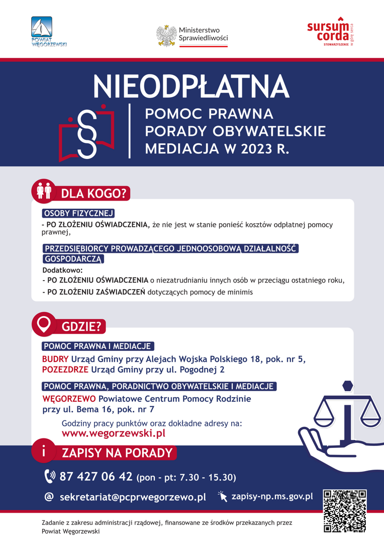 Nieodpłatna pomoc prawna