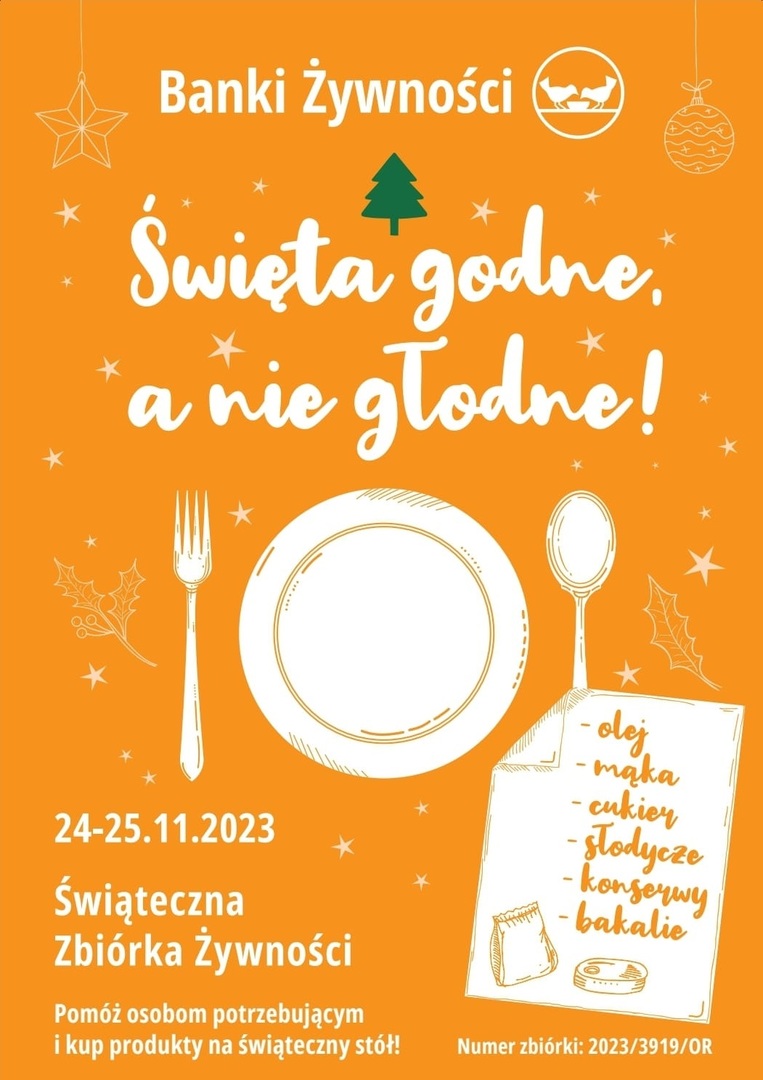Plakat Świąteczna Zbiórka Żywności
