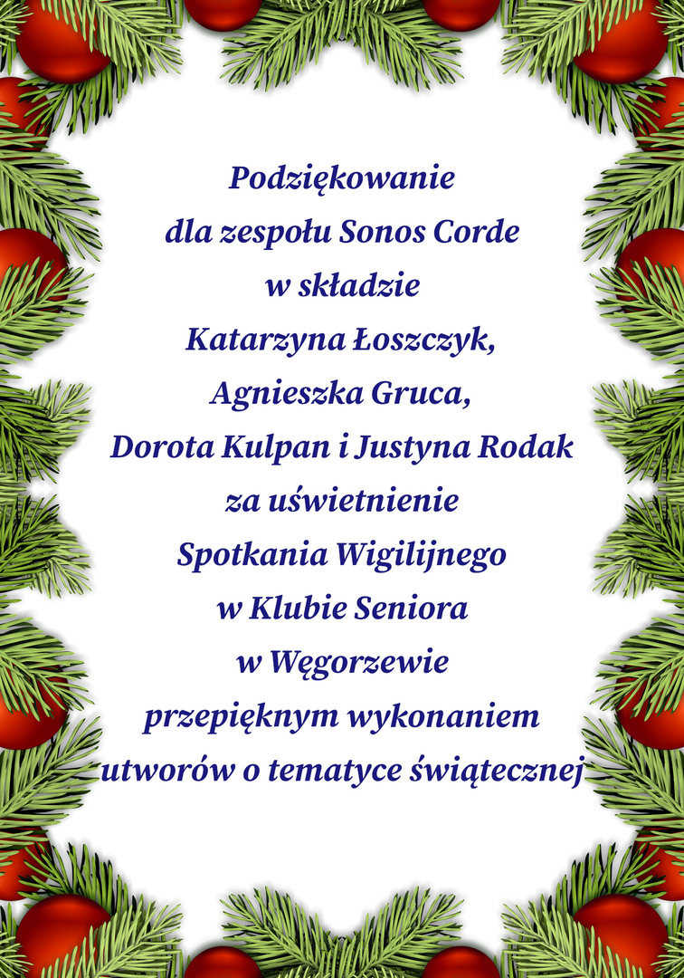Podziękowania dla zespołu Sonos Corde