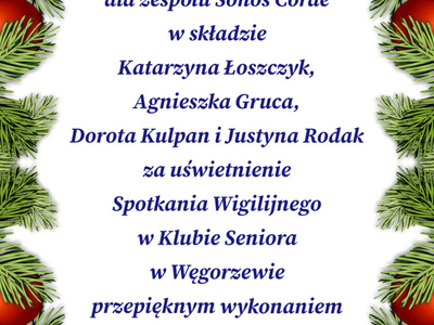 Podziękowania dla zespołu Sonos Corde