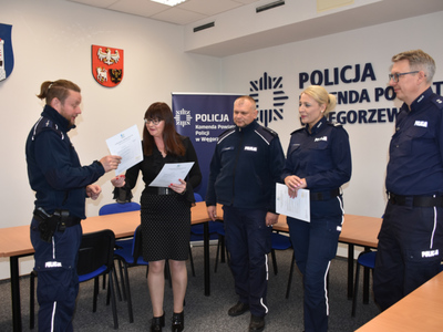 Spotkanie z przedstawicielami Komendy Powiatowej Policji w Węgorzewie (08.10.2024 r.)
