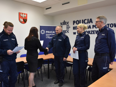 Spotkanie z przedstawicielami Komendy Powiatowej Policji w Węgorzewie (08.10.2024 r.)
