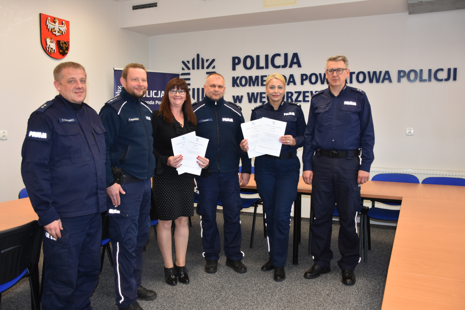 Spotkanie z przedstawicielami Komendy Powiatowej Policji w Węgorzewie (08.10.2024 r.)