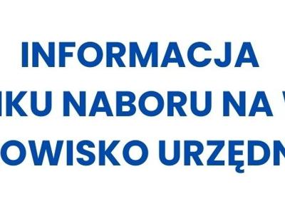 Informacja o wyniku naboru