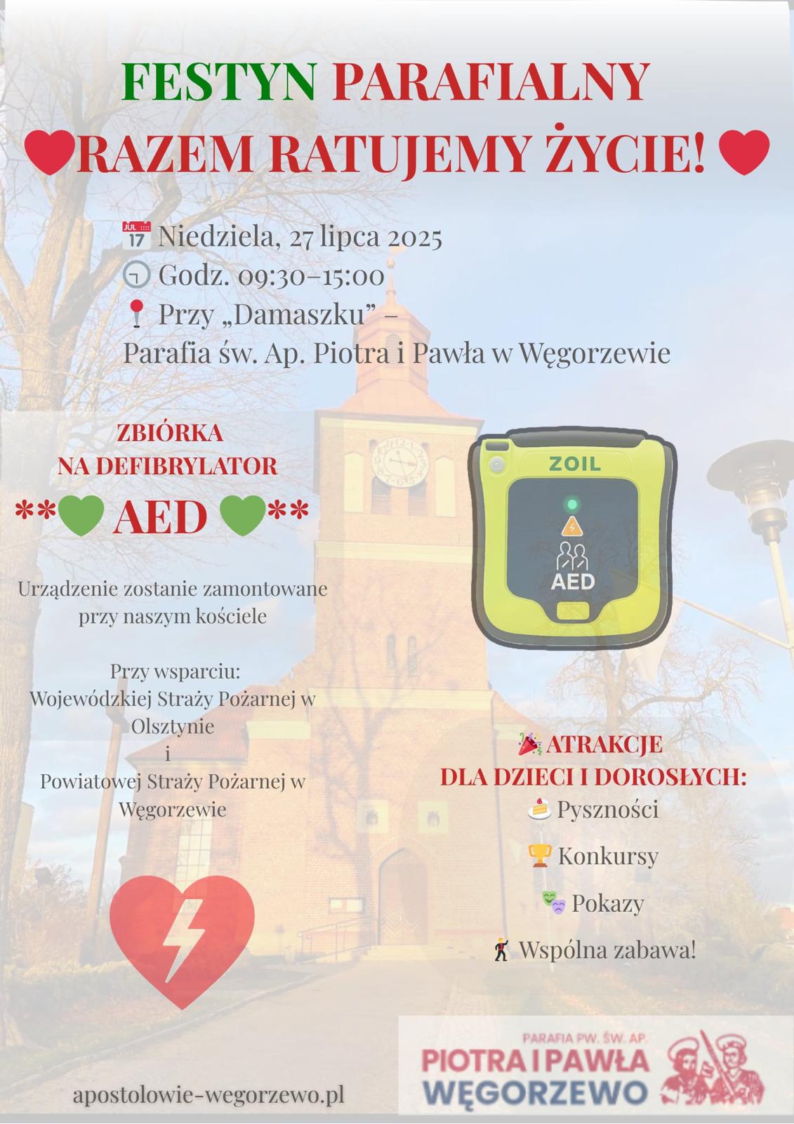 Miejsko-Gminny Ośrodek Pomocy Społecznej w Węgorzewie na Festynie Parafialnym Razem Ratujemy Życie!!