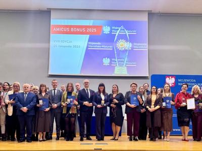Gala Amicus Bonus 2025 – wyróżnienie dla Miejsko-Gminnego Ośrodka Pomocy Społecznej w Węgorzewie