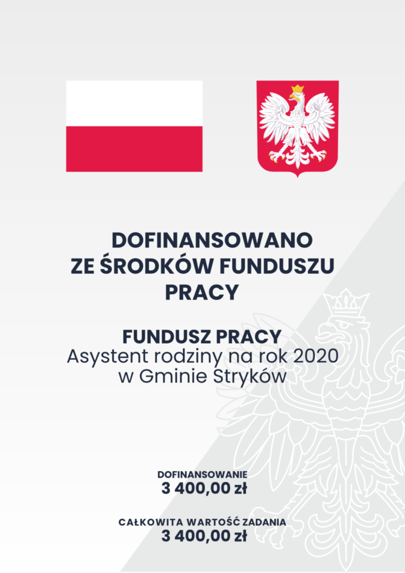 Asystent rodziny na rok 2020 Plakat [png]