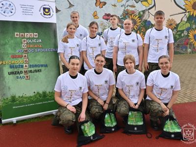 Profilaktyczno-edukacyjna gra terenowa ,,Razem Pomagamy” - Zwycięscy