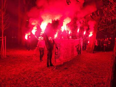 Oprawa świetlna w wykonaniu Dusznickich Kiboli