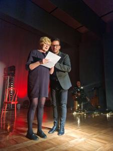 Stefano Terrazino w towarzystwie osoby z publiczności