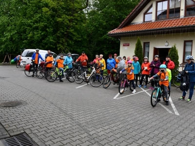 Start uczestników Eko Rajdu Rowerowego