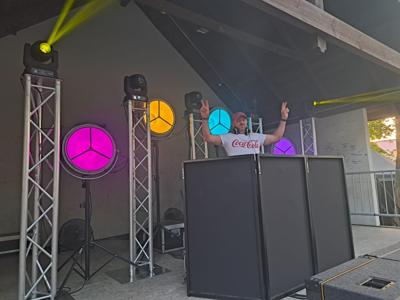 Powitanie lata w Dusznikach - scena i DJ