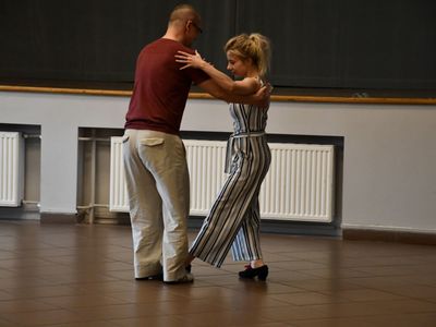 Tancerze podczas warsztatów tanecznych - Tangonalia
