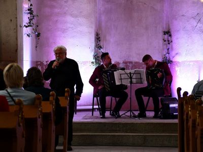 Andrzej Trzeciak i duet akordeonowy BAYAN BROTHERS w Kościele Ewangelickim