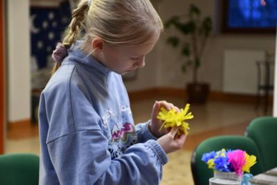 Uczestnicy warsztatów podczas pracy