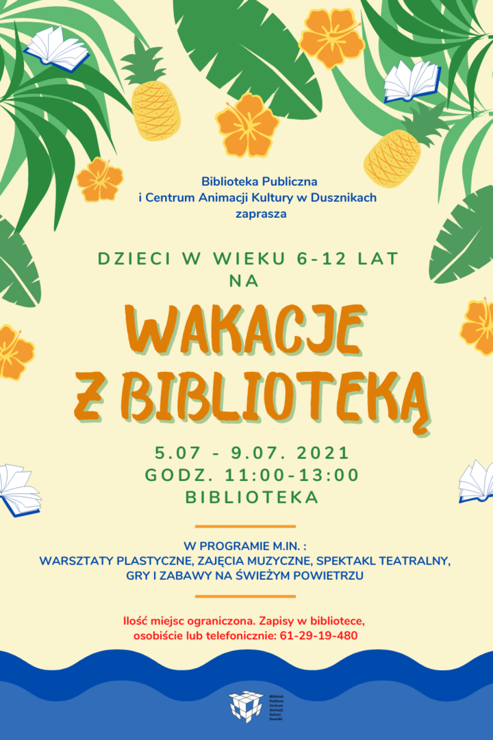 5-9 lipca - Wakacje z Biblioteką 