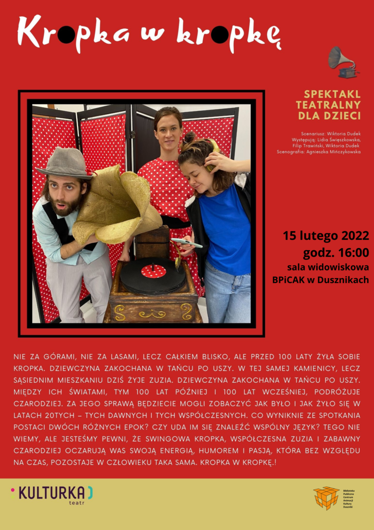 Spektakl teatralny dla dzieci - Kropka w kropkę 