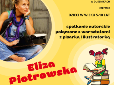spotkanie autorskie dla dzieci z Elizą Piotrowską