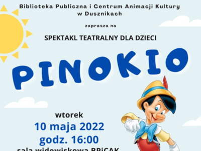 Spektakl teatralny dla dzieci "Pinokio"
