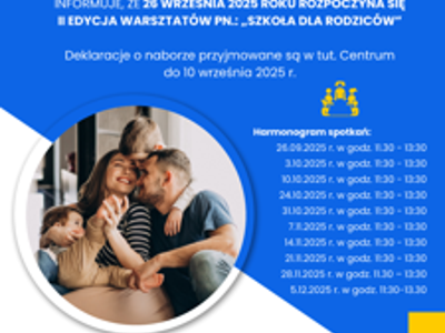 II  EDYCJA  WARSZTATÓW  PN  &quot;Szkoła dla rodziców&quot; - PCPR w Nowym Tomyślu