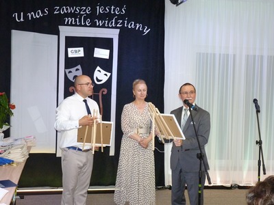 Wręczenie upominków od załóg GBP i GOK.