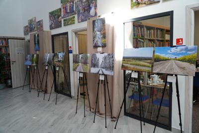 Zdjęcie przedsatawiające fragment wystawy "Drogi, dróżki i drożyny"