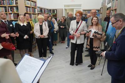 Przemówienie Mariusza Szczepnika - wójta gminy i prezesa Stowarzyszenia Przyjaciół Gościeradowa.