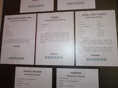 Zebrane i opracowane przez bibliotekę stare receptury od pań z Klubu Seniora z Gościeradowa.